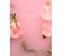 A4 Notebook 8.25x11" 200 pages Floating Blossoms Ruled Hardback Matte Finish Beautiful Floral Cover