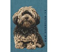 A4 Notebook 8mm: Black and Tan Lhasa Apso Dog