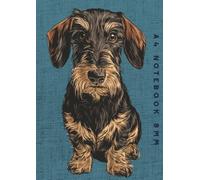 A4 Notebook 8mm: Black and Tan Wirehaired Dachshund Dog