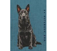 A4 Notebook 8mm: Black German Shepherd Dog