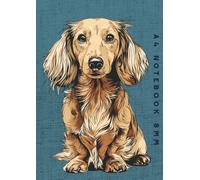 A4 Notebook 8mm: Blonde Long Haired Dachshund Dog