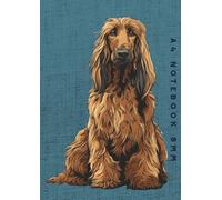 A4 Notebook 8mm: Red Afghan Hound Dog