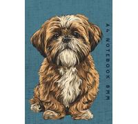 A4 Notebook 8mm: Red Shih Tzu Dog