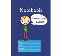A4 Notebook: Wide Ruled Lined Notebook with Margin for Students