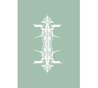 A4 Pin Stripes - Notebook: lined paper 106 pages - White on Cambridge Blue