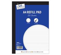 A4 Refill hojas bloque papel rayado, bordeado por error, Hojas perforadas 100