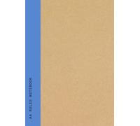 A4 Ruled Notebook: Navy Blue Spine | Lined | School, Work & College Subject or Course Notebook - 90 Pages Recycled Paper Soft Cover