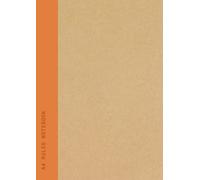 A4 Ruled Notebook: Orange Spine | Lined | School & College Subject or Course Eco Notebook - 90 Pages Recycled Paper