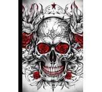 A4 - Tattoo skull & Roses 2 - Notebook: lined paper 106 pages