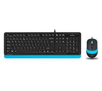 A4 Tech F1010 Q USB Turco FN-Multimedia Teclado+Óptico 1600DPI Negro/Azul Ratón Set