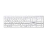 A4 Tech Fbx50C Bluetooth + 2.4G Fn-Mm Kb- Teclado recargable, color blanco