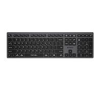 A4 Tech Fbx50C Bluetooth + 2.4G Fn-Mm Kb- Teclado recargable, negro y gris
