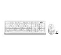 A4 Tech FG1010 2.4G Q - Teclado multimedia turco FN + Optical 2000DPI Mouse White Wireless Set