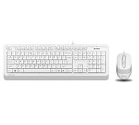 A4Tech F1010 Q USB Turco FN-Multimedia Keyboard+Óptico 1600DPI Juego de mouse blanco