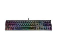 Teclado Qwerty Para Juegos 12 Teclas De Navegación Multimedia 2x Puertos Usb Neon