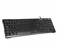 A4TECH - Kr-750 USB QWERTY inglés Negro - Teclado (USB, hogar, QWERTY, inglés, alámbrico, Negro)