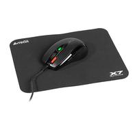 A4Tech ratón + alfombrilla, 7 botones, sensor óptico, USB, X-Game X-7120