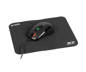 A4Tech ratón + alfombrilla, 7 botones, sensor óptico, USB, X-Game X-7120
