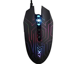 A4tech XGame X77 Maze Oscar Neon Gaming Mouse Iluminación de neón 2400 dpi
