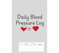 A5 12-Month Blood Pressure Log Book: Daily Blood Pressure Tracker Journal to Record Pulse & Heart Rate | Monitor Hypertension & Heart Health