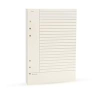 A5 6 Ring Binder Refill Paper, 2023 Planner Inserts for Filofax 6 hole binders,45 sheets(90pages) per pack, refills with line, Harphia(A5 5.59 x 8.27'',Cornell)