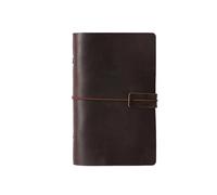 A5 A6 A7 Handmade Vintage Leather Cowhide Loose-leaf Notebook Ledger Travel Book Pocket Para escribir y tomar notas(A6-coffee)