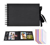 A5 Album Scrapbook, Álbum Fotográfico de Álbum DIY Spiral, Scrapbooking Álbumes de Recortes 30 Páginas, Regalos de Valentino Boda Aniversario Nacimiento Bebé Cumpleaños y Recuerdos Familiares (01)