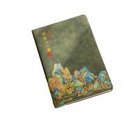A5- Cuaderno de mil millas de montañas y ríos, cuaderno de mil millas de montañas y ríos, color verde matcha