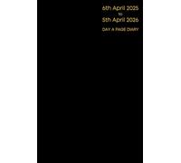 A5 Daily Planner 2025-2026 | Full Page Per Day Diary UK: April 2025 to April 2026 Daily Organizer for Productivity, Appointments & Business Planning