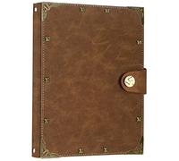 A5 Diario de Viaje Cuaderno Vintage de Cuero Rellenable 100 Hojas / 200 Páginas Papel sin ácido 80GSM La Mejor Idea de Regalo