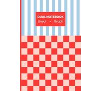 A5 Dual Notebook - Lined and Graph Notebook: Lined & Graph Pages for Notes, Sketches, Planning, and Ideas - 6 x 9 inches 100 Pages