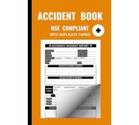 A5 Duplicate Accident Book: HSE & GDPR Compliant Workplace Health and Safety Record Log For Offices, Business, Churches, Company, Construction Site, ... Sports Club, Scouts, Gym with 50 Reports
