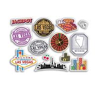 A5 Hoja de pegatinas de vinilo Las Vegas - City Nevada Casino America USA Holiday Travel #78495