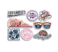 A5 Hoja de pegatinas de vinilo Los Ángeles - City LA California America USA Holiday Travel #78497