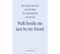 A5 Inspirational Notebook: Collage Ruled Notebook, 5.25x8 Inches, 100 Pages, Albert Camus Quote