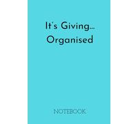 A5 Lined Notebook - Soft Cover - 120 Pages - Perfect for General Notes - Study - College - Daily Goals - Journalling - To Do Lists: It's Giving...Organised - Sky Blue