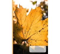 A5 Lined Notebook with Autumn Maple Leaf Cover - 72 Pages - Writing Journal for School & Notes: Single fall leaf design | Lined pages with margins | ... school, planning and everyday writing
