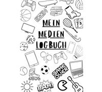 A5 Medienlogbuch | Digitale Medien | Handynutzung organisieren und reflektieren | 80 Seiten: Selbstorganisierte Screen Time Kontrolle für Kinder | Planer | Medientagebuch für Mädchen und Jungen