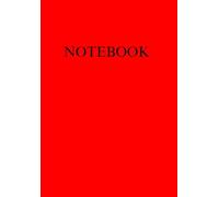 A5 Notebook 100 Lined Pages Matte Red Notepad for Office School College University Home Business Writing Note Taking Stationery Supplies