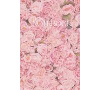 A5 Notebook 6x9" 160 pages Pink Roses Ruled Hardback Matte Finish Beautiful Floral Cover