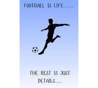A5 Notebook football is life: A5 Notebook lined paper