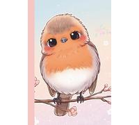 A5 Notebook Plain | Cute Bird Design: Blank Journal for Sketching, Doodle, Ideas and Brainstorming | 160 Unlined Cream Pages