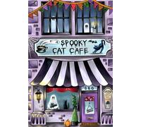 A5 Notebook Spooky Cat Cafe By Delilah Jones.