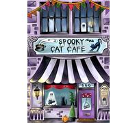 A5 Notebook Spooky Cat Cafe By Delilah Jones.