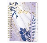 A5 Spiral Notebook Lined Planner Notepad Purple Writing Journal 140 Pages