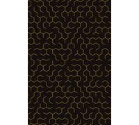 A5 Staff Journal Notebook: Art Music Notebook | Pentagram | Geometric Design | 6x9 Inches | 80 sheets
