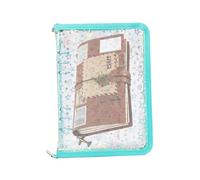 A5 Transparent Binder - Refillable Sticker Book Organizer, Clear Paper Binder with Zipper | Sticker Album, Notebook, and Storage Book for Cards, Receipts, Tickets, School, Office, Teachers