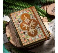 A5 Watercolor Sketchbook 160g Hardcover With Gold Foil Laser-Cut Cover, 256 Pages For Artists Calligraphy Travel, coffee