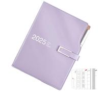 A6 2025 Appointment Book, Weekly Planner Calendar, Daily Notebook with Pen, Record Daily Tasks and Appointments, Planner 2025 for Efficient Time Management, Compact Weekly Planner for Busy