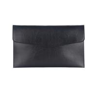 A6 A5 A4 Leather File Folder Data Package Document Bag Fashion Briefcase Contract Bill Office Supplies(A5 Black)